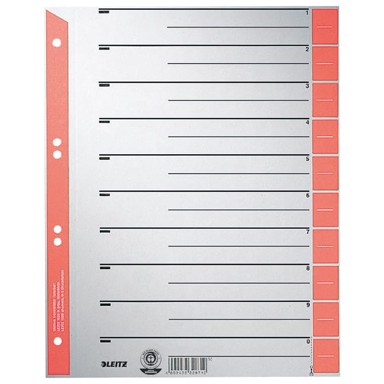 LEITZ Kartonska pregrada A4 16520325 crvena