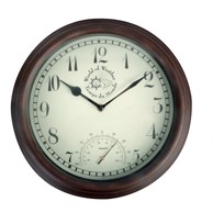 ESSCHERT DESIGN Vanjski zidni sat sa termometrom Design Time