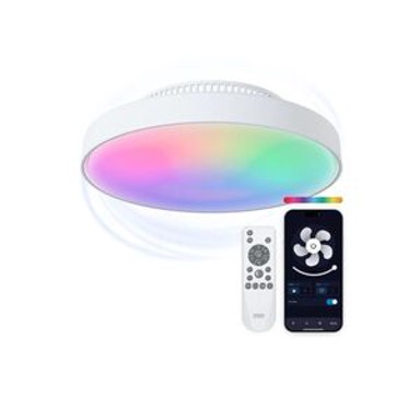 KSIX Stropna svjetiljka s ventilatorom bez lopatica Mistral