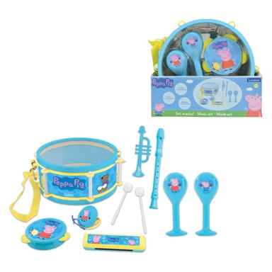 LEXIBOOK Glazbeni set, Peppa Pig, 7 dijelova