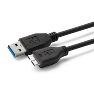 USB Kabel 3.2 Gen 1 A–Micro USB B, M–M, 2 m, crni
