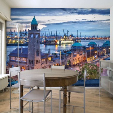 Foto tapeta St. Pauli Landing Stages 400x309