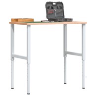 Radni stol, pravokutni, 100 x 60 x 71,5-98 cm, masivno drvo bukve