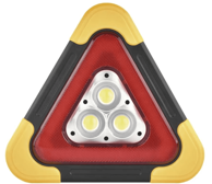 EMOS LED sigurnosni trokut P4010, COB LED, crvena LED, punjivi