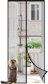 NIKCORP Magnetska mreža za vrata protiv insekata, 110 × 220 cm, crna