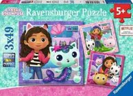 RAVENSBURGER Puzzle Gabby's Dollhouse, 3x49 kom