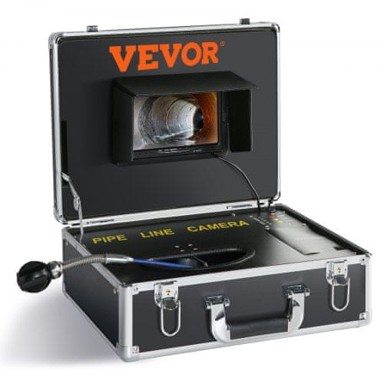 VEVOR Kamera za kanalizaciju H6, 385 x 320 x 150 mm, 50 m, 7-inčni zaslon