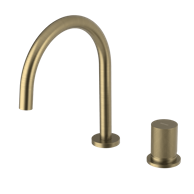 SAPHO Umivaonička miješalica Ultratap, mat zlato, 239 mm, kružni dizajn