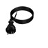 Gumeni kabel za napajanje s ravnim utikačem 4 m 2 x 1 mm² tip e 16 A, crni