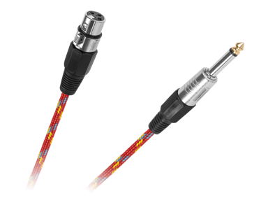 LP mikrofonski kabel XLR utičnica – jack 6,3 mm, 3 m