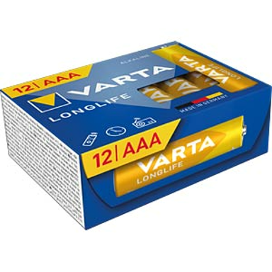 VARTA Baterije Longlife, AAA, 12 komada