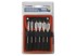 EXTOL PREMIUM Set plosnatih svrdla za drvo 8801210 10-25 mm 6 kom, siva