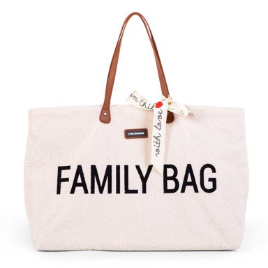 CHILDHOME Torba Family Bag teddy, prljavo bijela