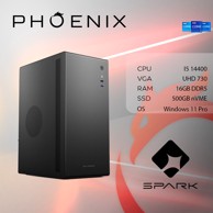 PHOENIX Stolno računalo SPARK X-104 / Intel Core i5-14400, 16GB, 500GB SSD, Windows 11 Pro