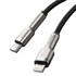 BASEUS USB kabel tip C, Lightning, 20 W, 25 cm, crni