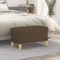 Klupa smeđa 70 x 35 x 41 cm od tkanine