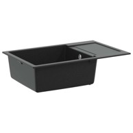 Umivaonik, 780x500 mm, 80% kvarc i 20% smola, crna