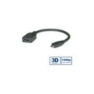 ROLINE Adapter HDMI na microHDMI s mrežom, 0,15 m 