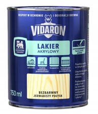 VIDARON Akrilni lak za drvo, prozirni sjajni, 0,75 l