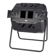 VEVOR Kanta za kompost s dvostrukom komorom, 735 x 625 x 955 cm, crna