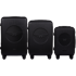 WINGS Set kofera SWALLOW, 3-dijelni (L,M,S), ABS+, crni
