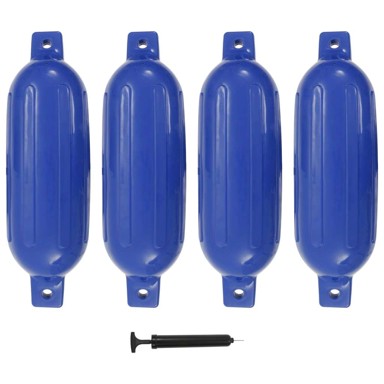 Bokobrani za brod, 4 kom, plavi, 58.5×16.5 cm, PVC