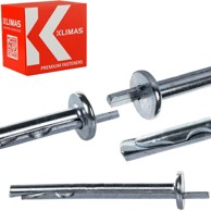 Metalno čekićno sidro KRW-06065, pocinčani čelik, 6 x 65 mm, 100 kom