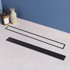 REA Tuš kanalica NEOX SUPERFLOW, 80 cm, crna