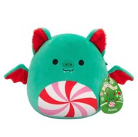 SQUISHMALLOWS Plišana igračka Holiday Ricardo šišmiš 20 cm, zelena  