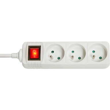 LINDY Produžni kabel 73124, 3 utičnice, bijeli