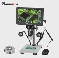 MUSTOOL Digitalni mikroskop DM9, 7 inča, 1200X s povećalom