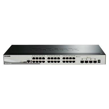 D-LINK Switch DGS-1510, upravljivi L3 Gigabit Ethernet (10/100/1000), crni