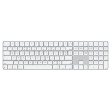 APPLE Tipkovnica Magic Keyboard s Touch ID i numeričkim dijelom, INT engleski, bijele tipke, USB-C, bijela