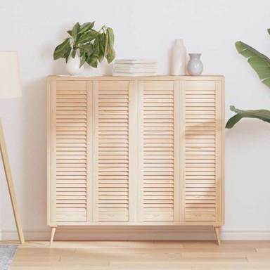 Vrata za ormarić rešetkasti dizajn 4 kom 99x29,5 cm borovina