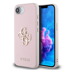 GUESS Zaštitna maska GUHCPSE4PGT4MBP, GRAINED, za iPhone 16e / iPhone 17e, ružičasta