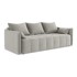 MAKAMII Svijetlo siva sklopiva/s prostorom za odlaganje sofa 225 cm Moku, 225x105x82 cm