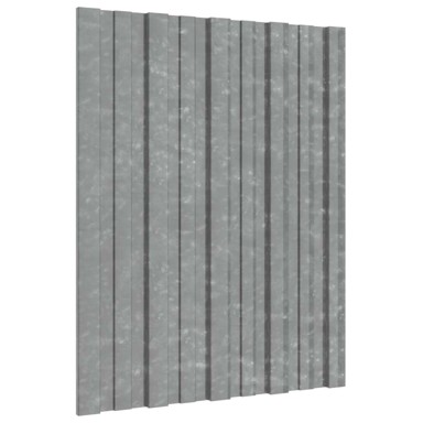 Krovni panel, 36 kom, 60 x 45 cm, srebrni