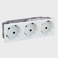 LEGRAND 77253 utičnica trostruka 3×2p+e/16a/250v 6m pod kutem 45° mosic bijela le077253