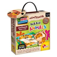 LISCIANI Baby puzzle Životinje Montessori Wood 