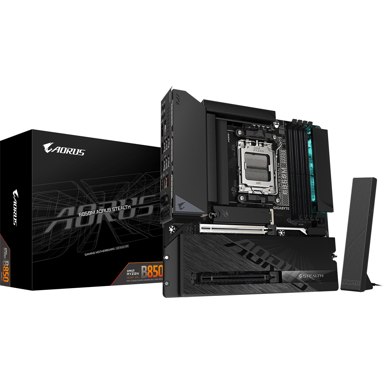 GIGABYTE Matična ploča B850M AORUS STEALTH, AMD B850, AM5, 4x DDR5, mATX, Wi‑Fi 6E