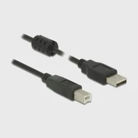 DELOCK USB kabel A-B 1,5 m dvostruko oklopljeni s feritom, crna
