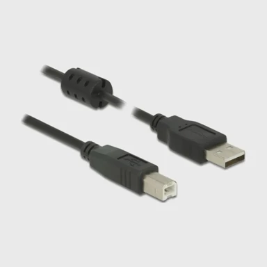 DELOCK USB kabel A-B 1,5 m dvostruko oklopljeni s feritom, crna
