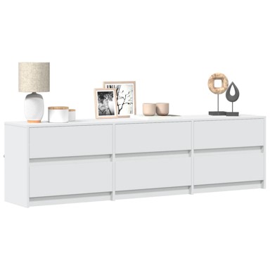 TV ormarić LED bijeli 180 x 34 x 50 cm od konstruiranog drva