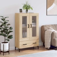 Visoka komoda boja hrasta 69 5 x 31 x 115 cm konstruirano drvo , hrast sonoma