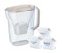 Brita Style Essential filter jug + 3 Maxtra Pro Pure Performance filter cartridges (sand-coloured)