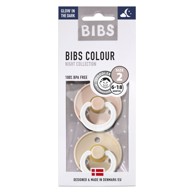 BIBS Duda varalica Colour, okrugla, ružičasta/vanilija svjetleća (vel. 2)