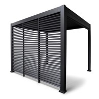 HOMESTAR Zidni žaluzine za sjenicu MIRADOR-111, 93 cm, tamno sivi