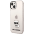 KARL LAGERFELD Zaštitna maskica KLHCP14MCTTRI, iPhone 14 Plus, Choupette Logo, prozirna, roza