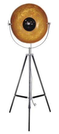 Dekorativna podna lampa CI-S6003-11, crno/zlatna