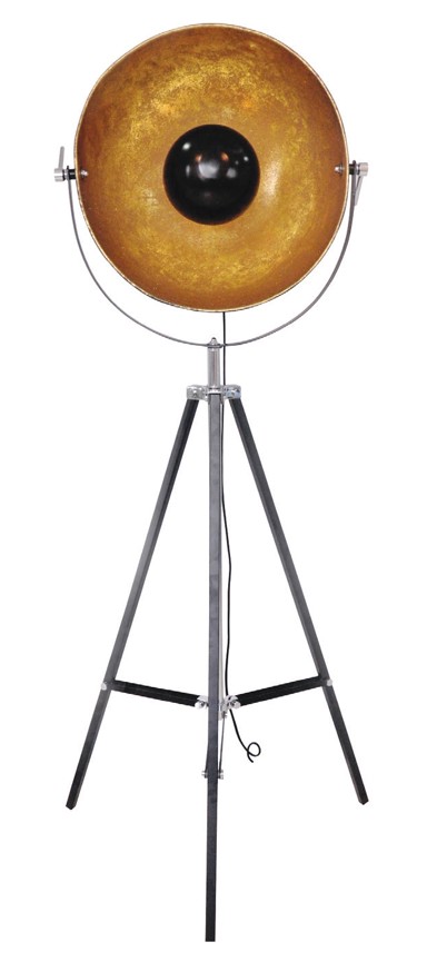 Dekorativna podna lampa CI-S6003-11, crno/zlatna